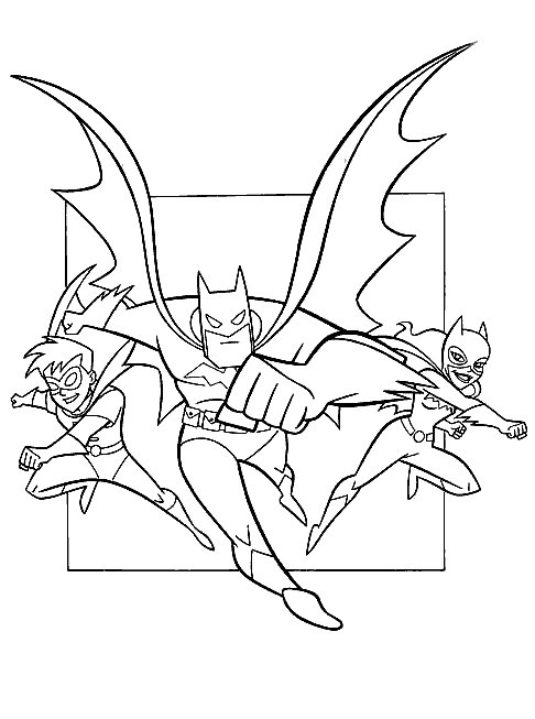 Plansa de colorat cu Batman 16 8